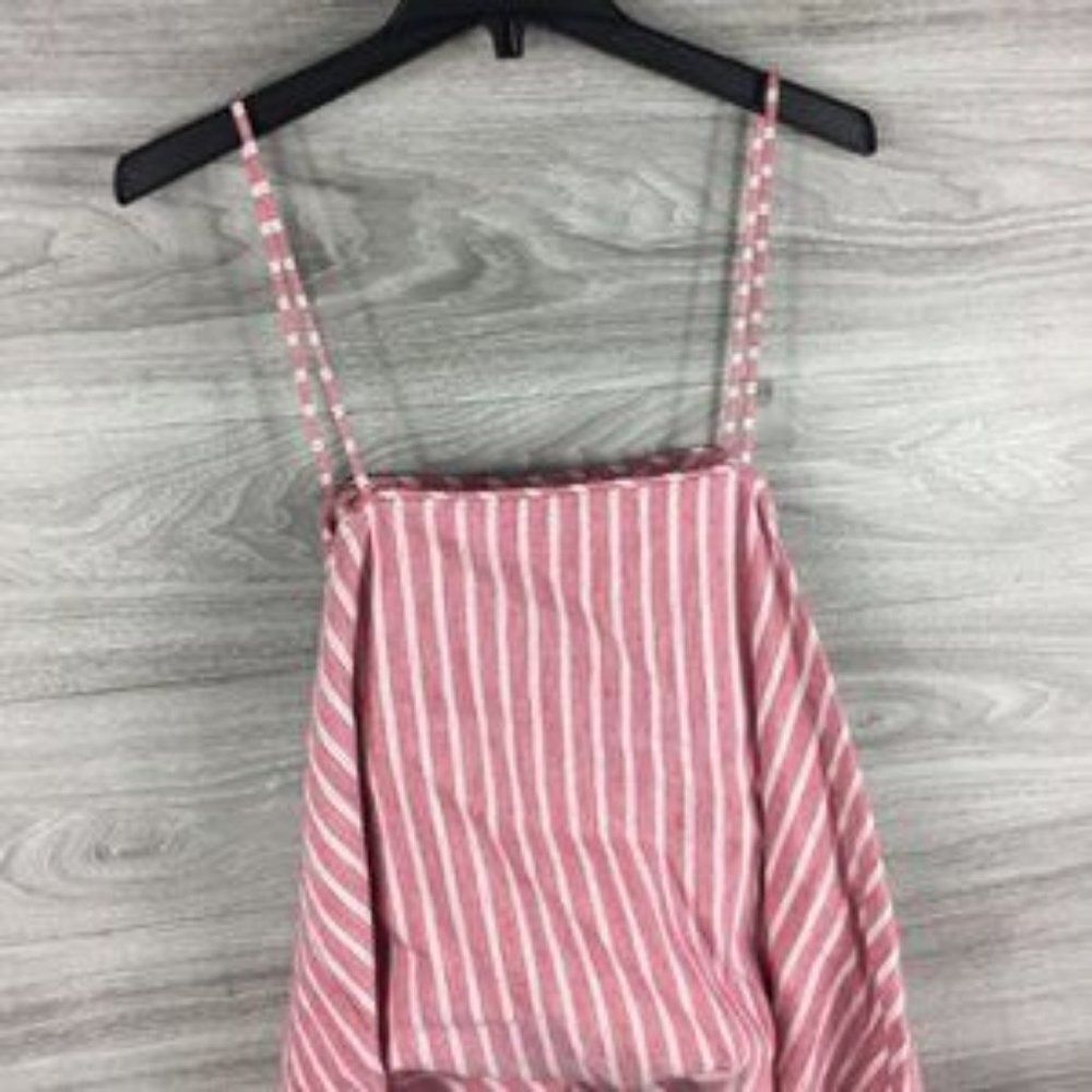 Leith Red Ruffled Back Tank Top - Picture 5 of 7